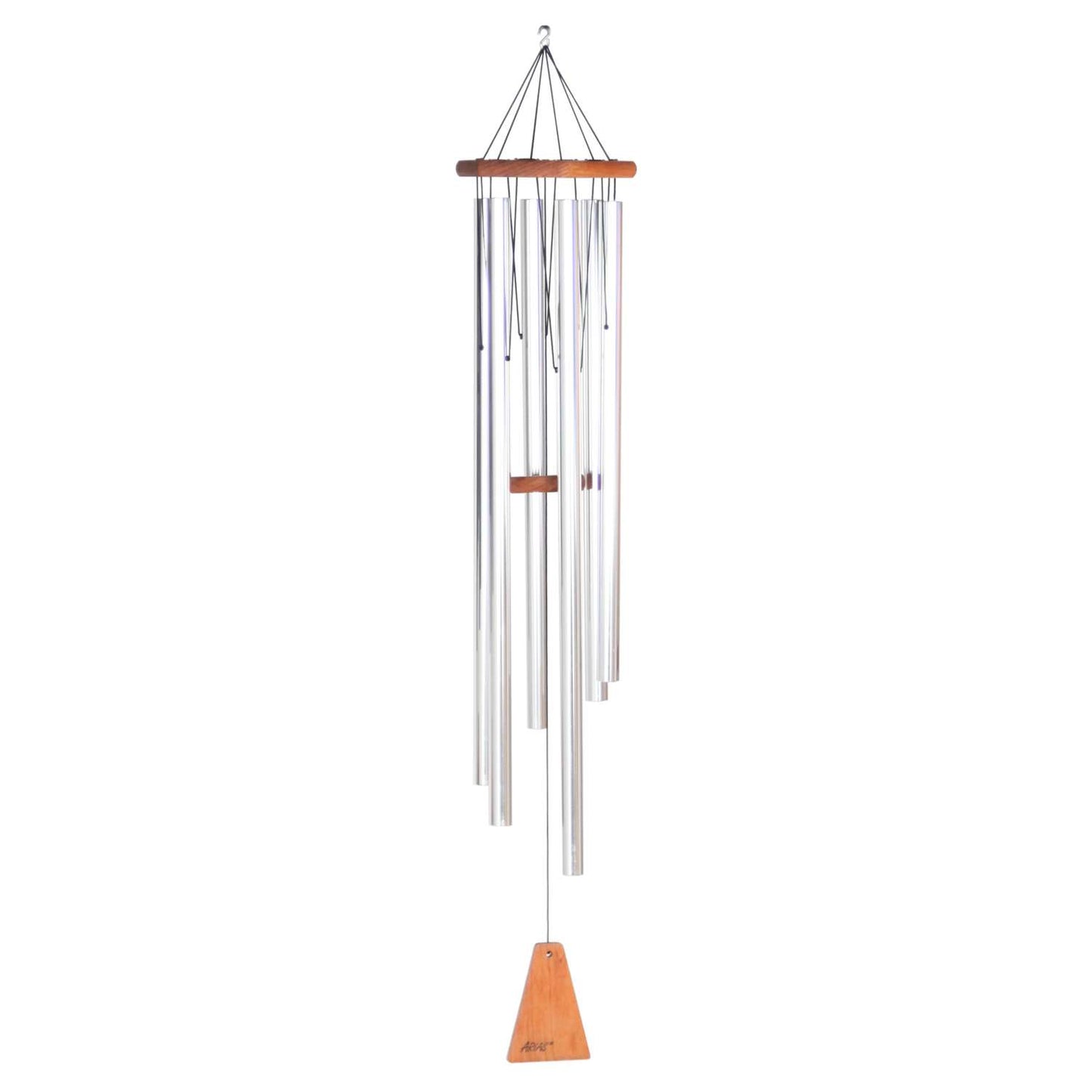 Arias Silver Aluminum/Wood 44 In. Wind Chime