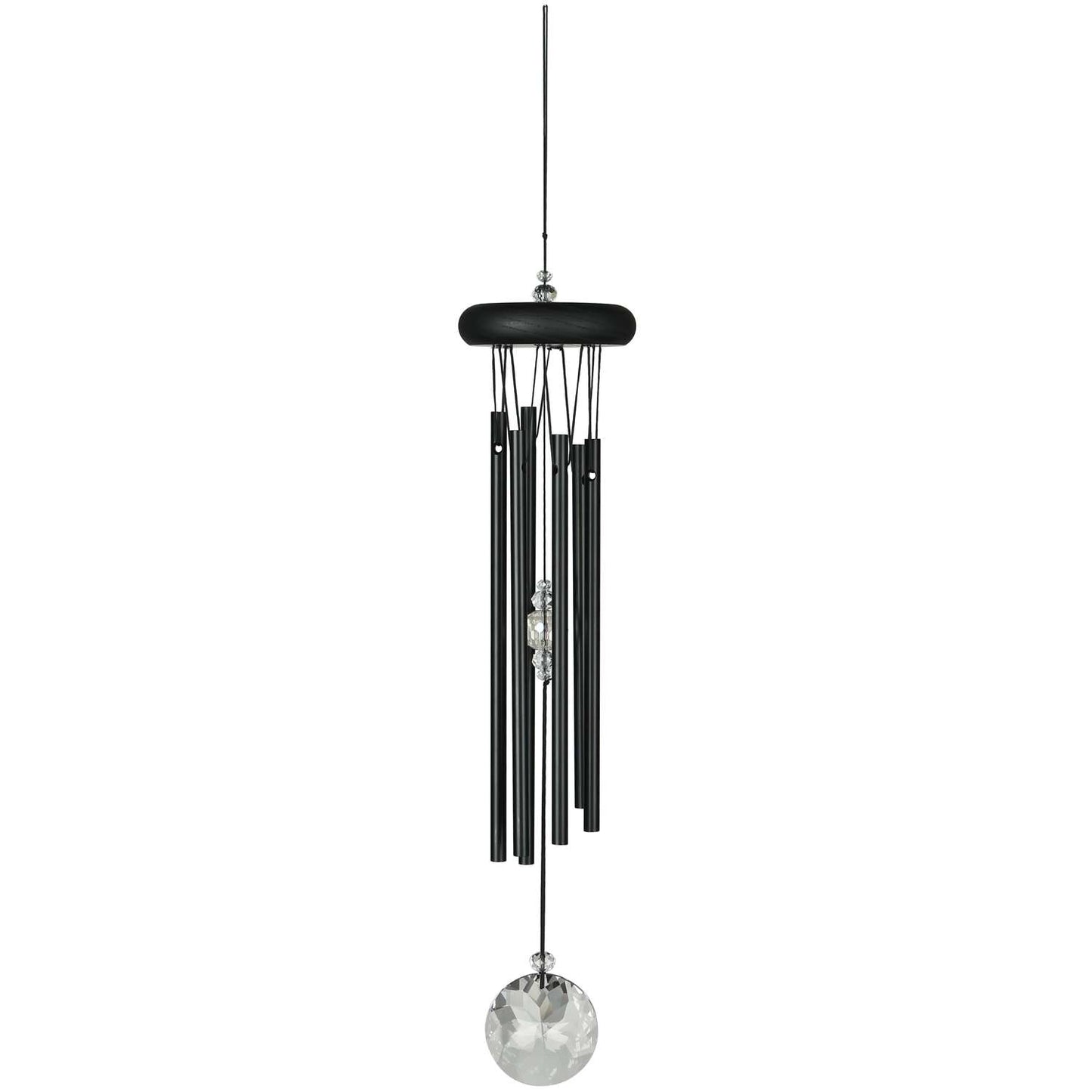 Woodstock Chimes Signature Collection Black Aluminum/Wood 16 In. Wind Chime