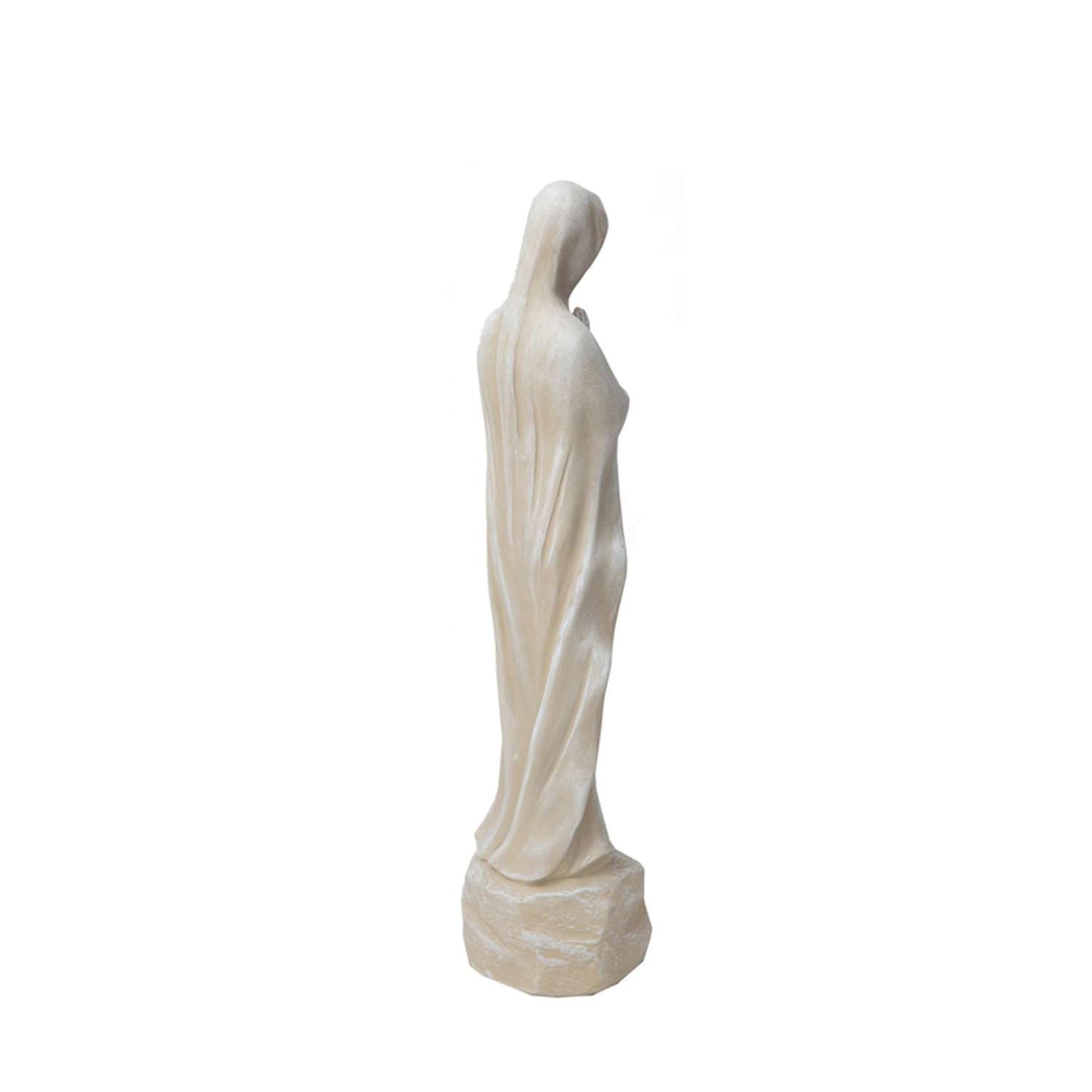 Infinity Polyresin White 26 In. Madonna Statue