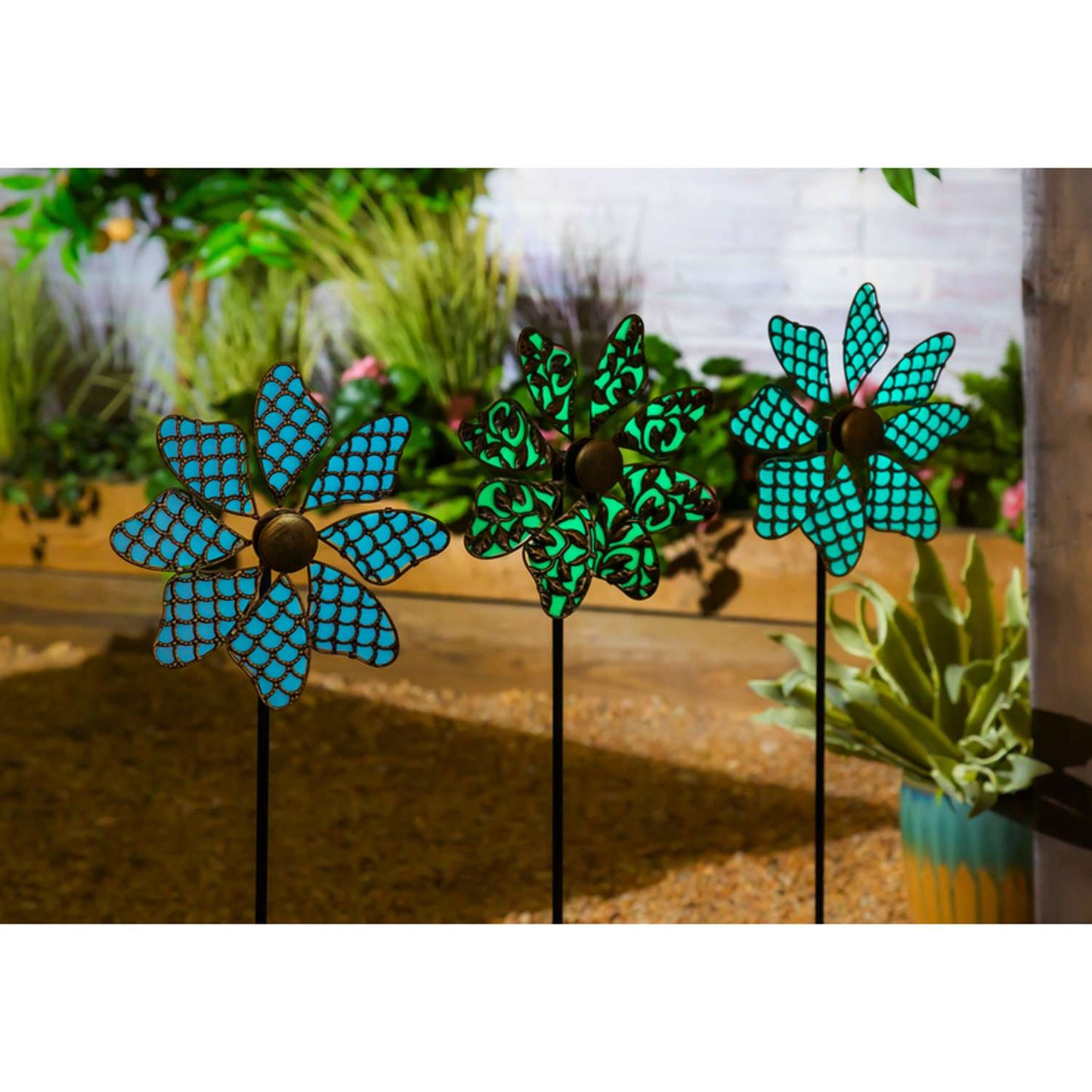 Meadow Creek Multicolored Metal 33 In. H Outdoor Garden Stake