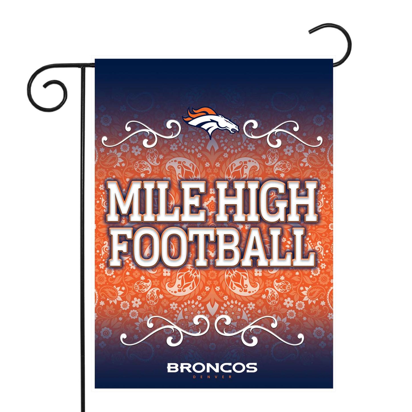 Rico NFL Denver Broncos Garden Flag 18 In. H X 13 In. L