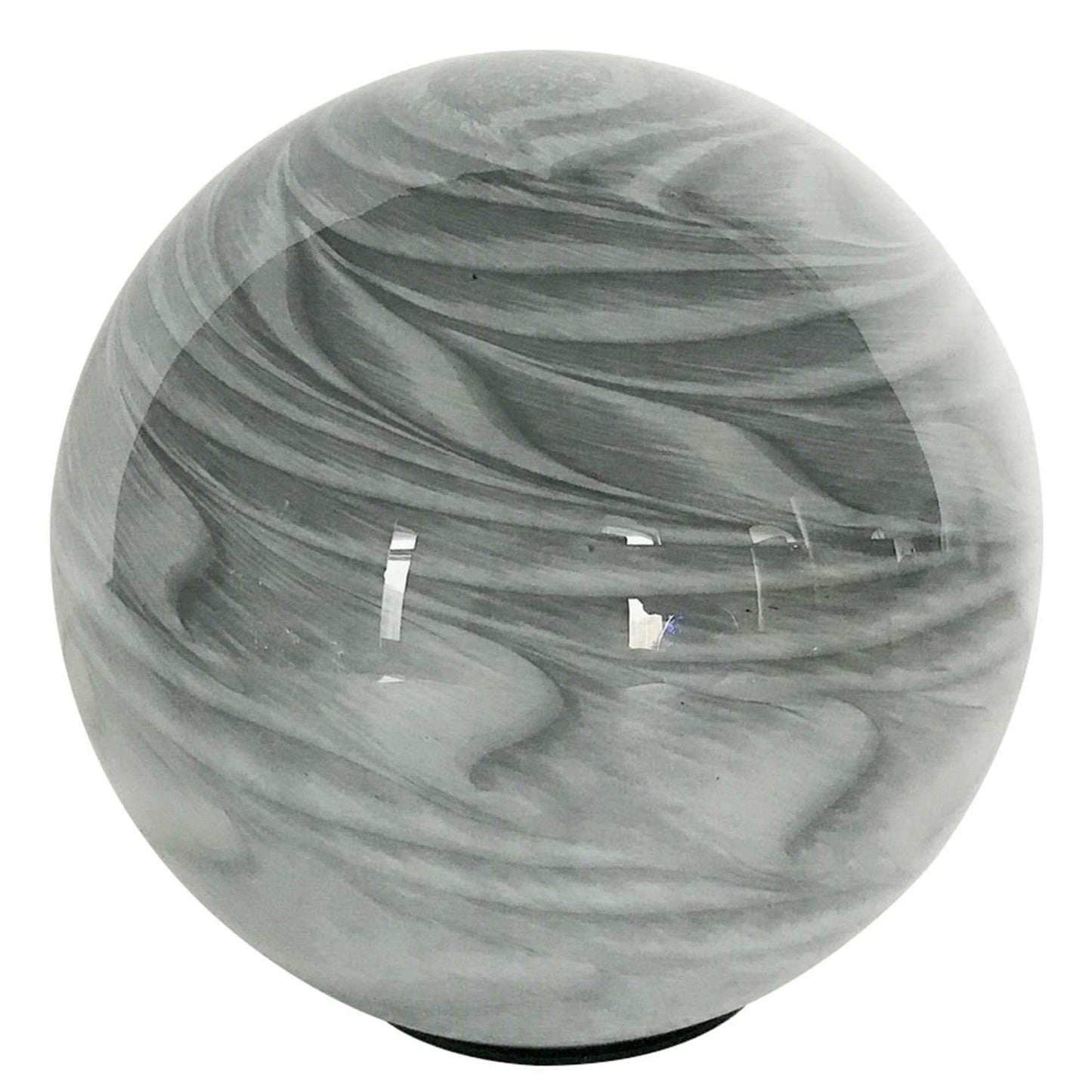OutDoozie Gray Glass 5 In. H Strata Gazing Ball