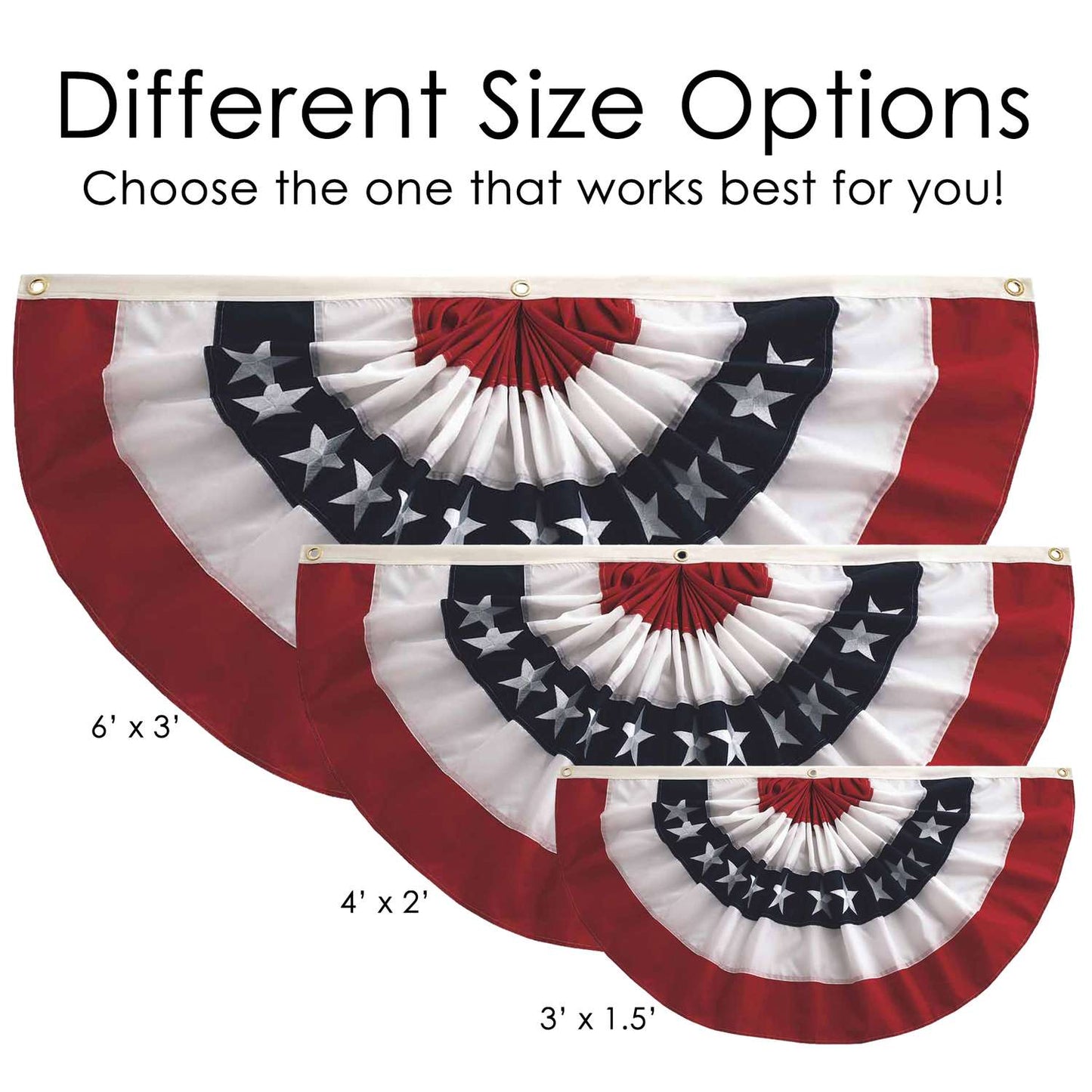 In The Breeze Pleated Flag 24 In. H X 48 In. W