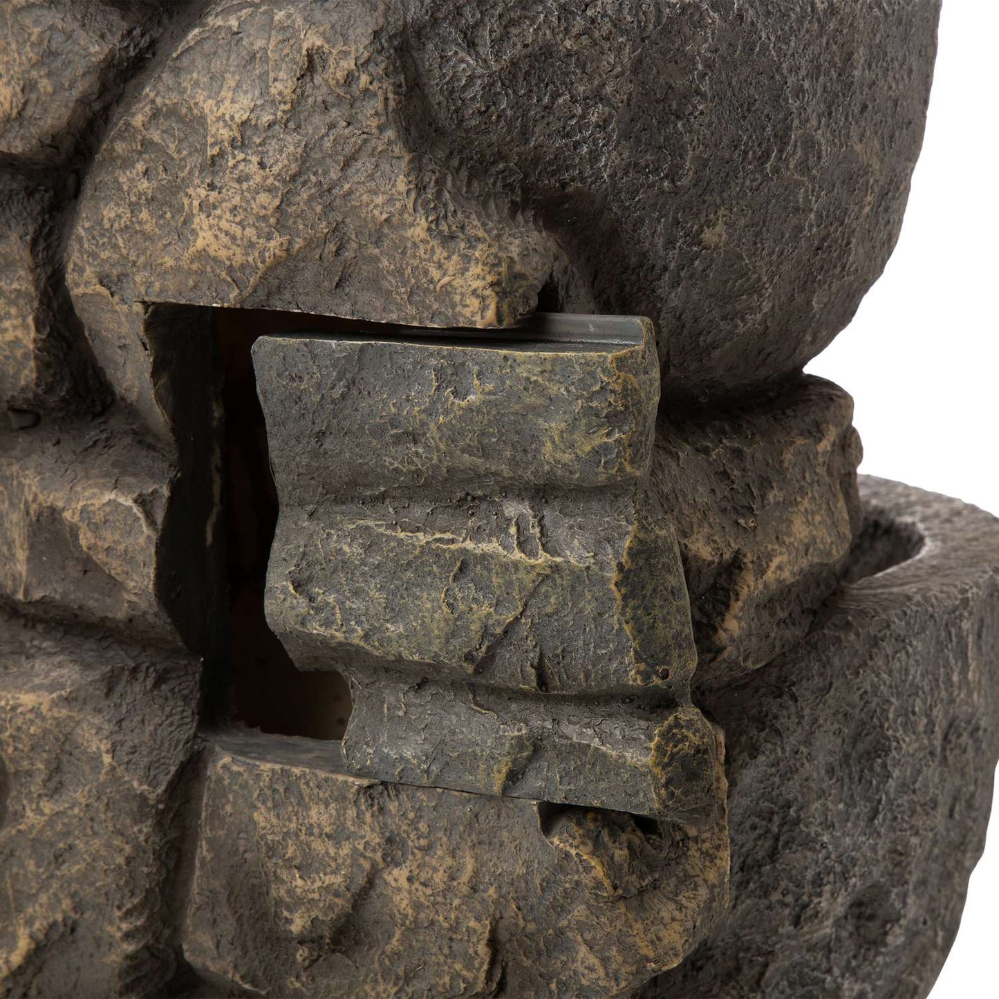 Glitzhome Polyresin Gray 32.28 In. H Fountain