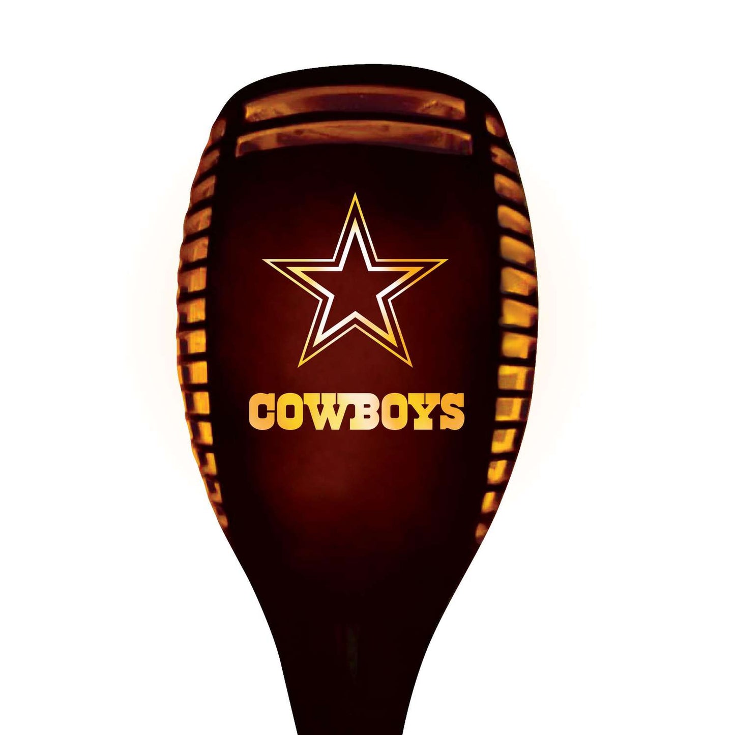 Sporticulture NFL 36 In. Solar Power Plastic Dallas Cowboys Solar Torch Brown