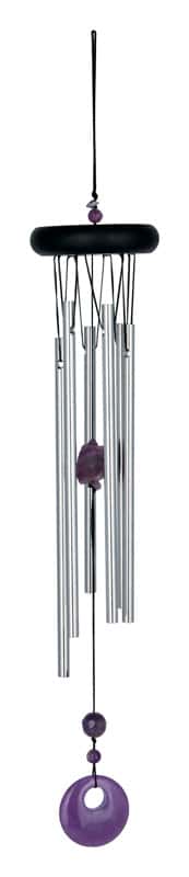 Woodstock Chimes Signature Purple Aluminum/Wood 17 In. Wind Chime