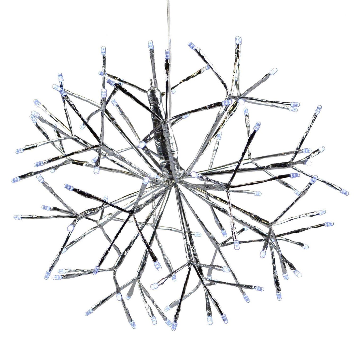 Holiday Bright Lights LED Sphere Light Pure White 16 In. 96 Lights
