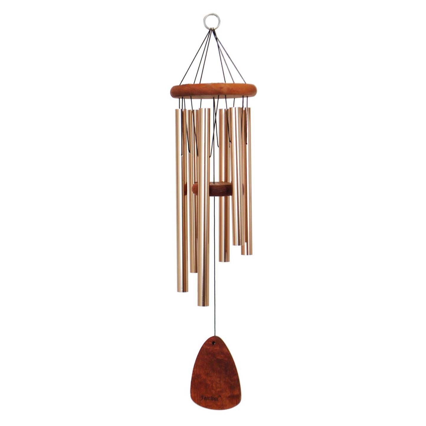 Festival Bronze Aluminum/Wood 30 In. Wind Chime