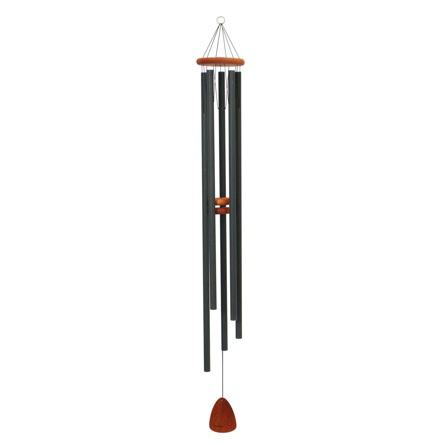 Festival Forest Green Aluminum/Wood 60 In. Wind Chime