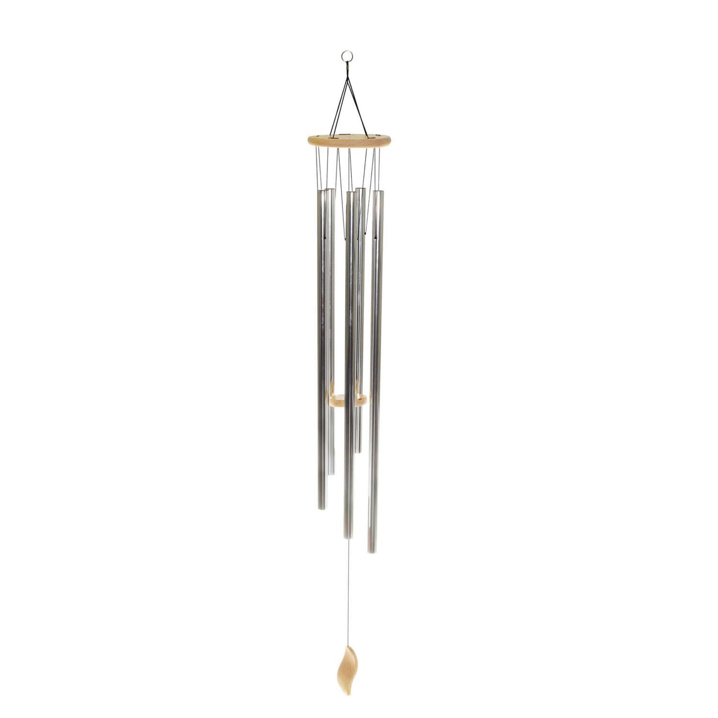 Summerfield Terrace Brown/Silver Aluminum/Wood 57 In. Sedona Wind Chime