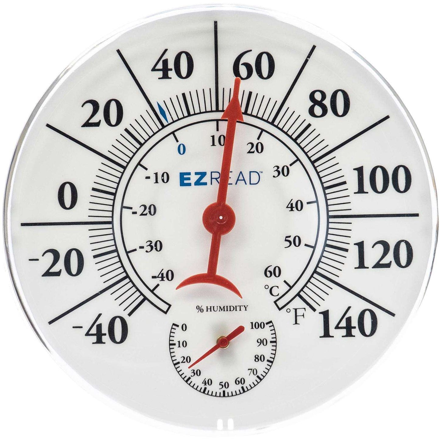  Headwind EZRead Hygrometer/Thermometer Plastic White 8 In.