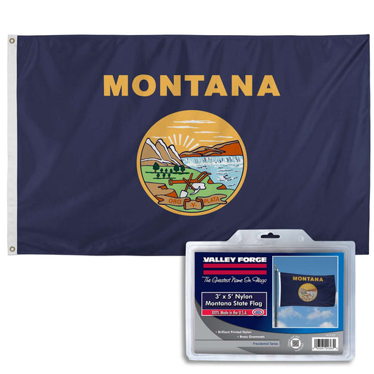  Valley Forge Montana State Flag 36 In. H X 60 In. W