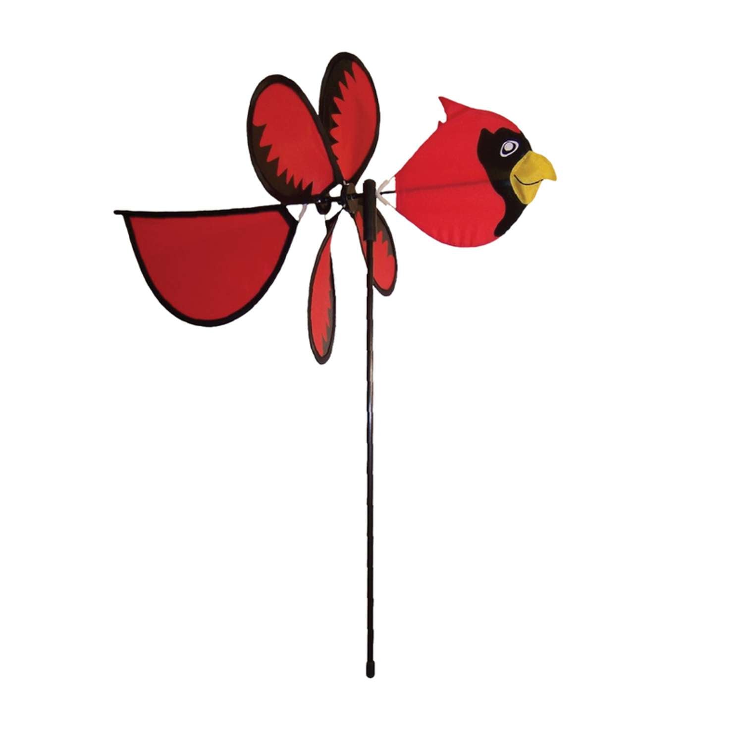  In The Breeze Multicolored Nylon 23 In. H Cardinal Garden Stake Spinner