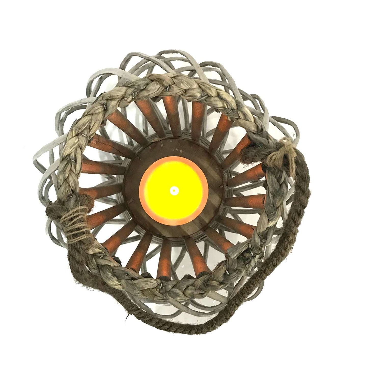  Infinity 29.53 In. Wood Willow Flameless Lantern Gray