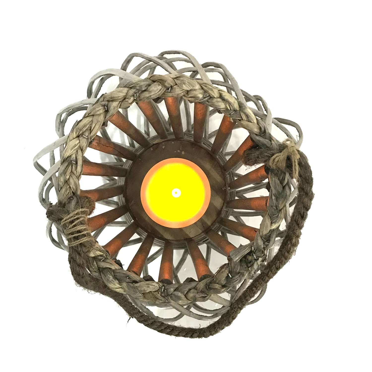  Infinity 29.53 In. Wood Willow Flameless Lantern Gray