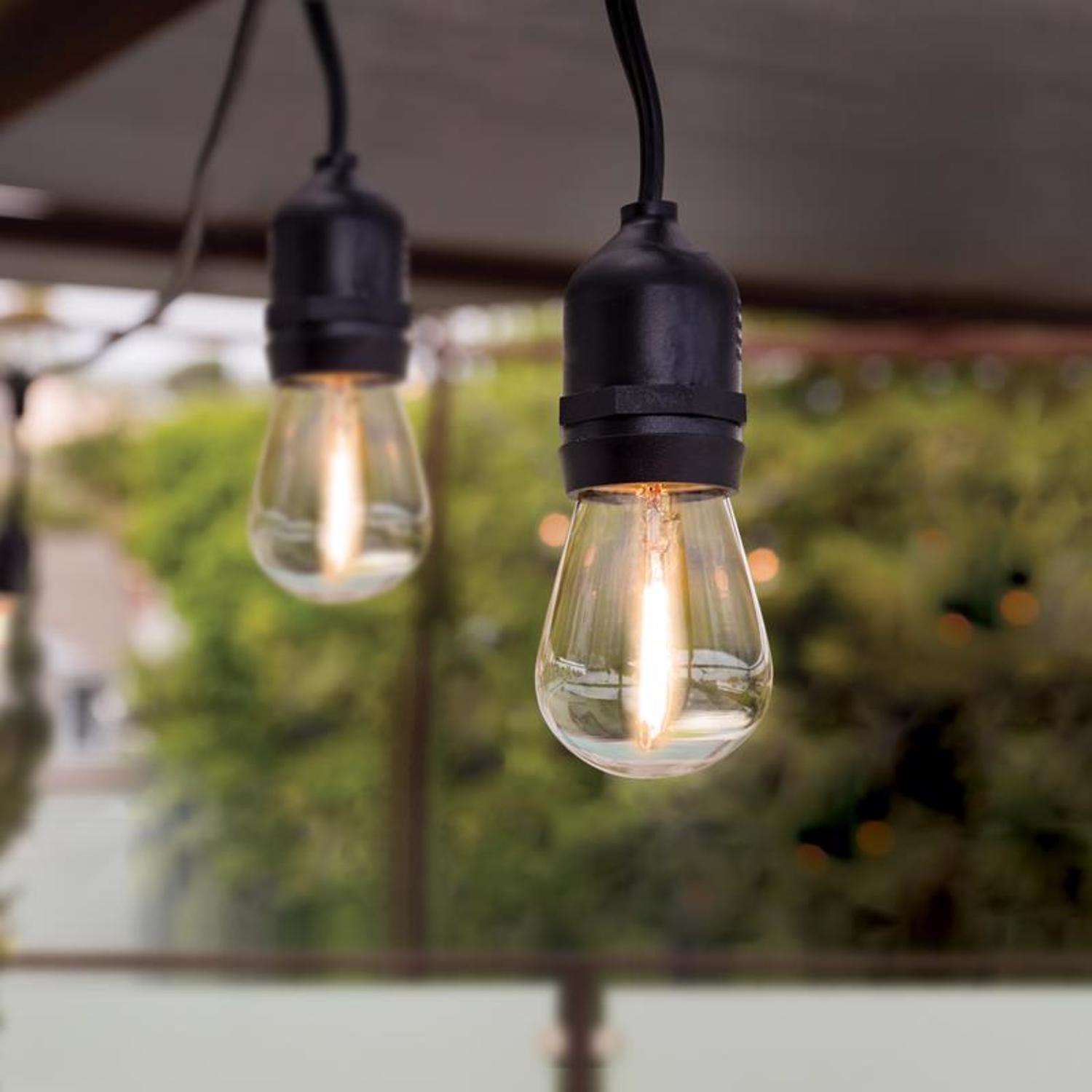  Feit String Lights LED String Lights W/Remote Control Amber 24 Ft. 12 Lights