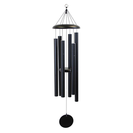  Corinthian Bells Black Aluminum 50 In. Wind Chime