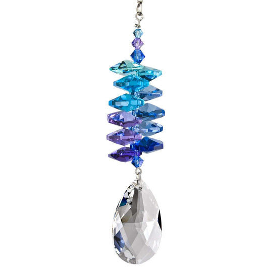  Woodstock Chimes Multi-color Crystal 4 In. Almond Wind Chime