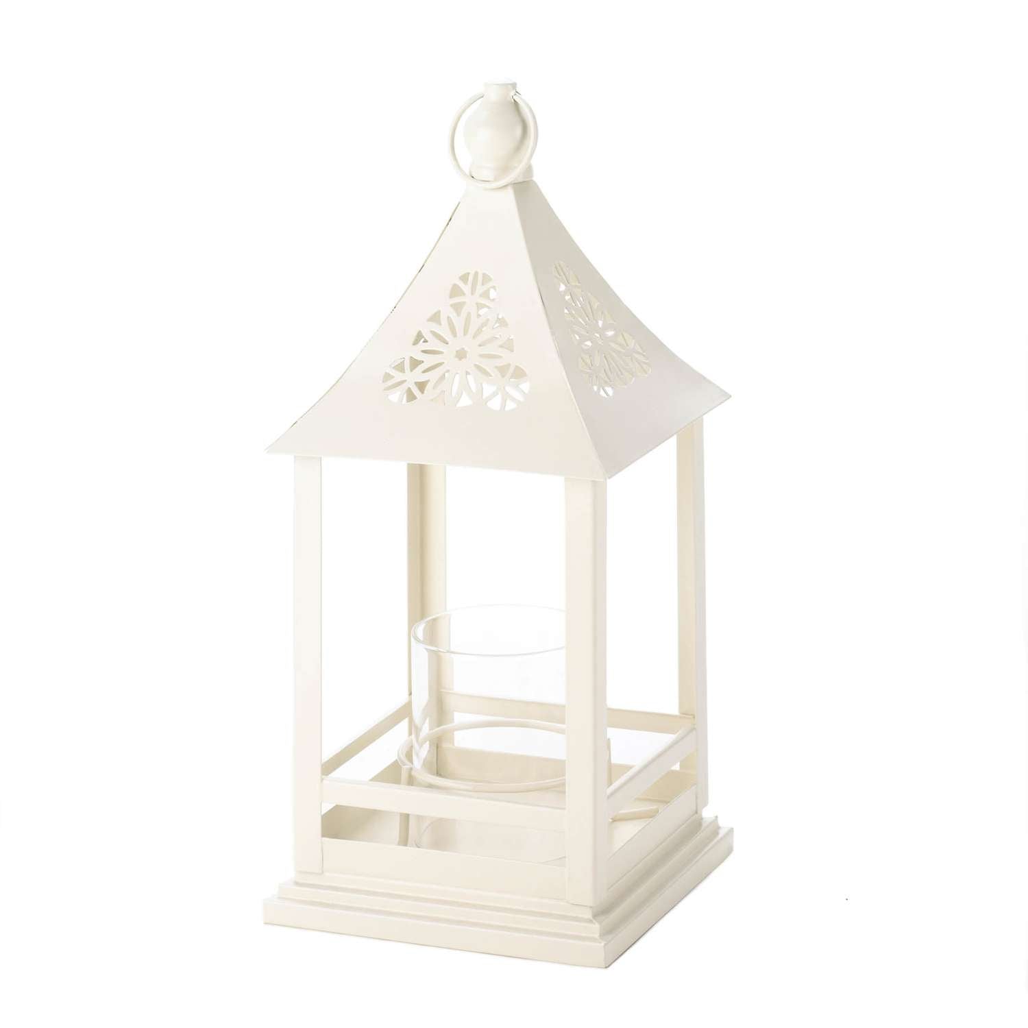  Gallery Of Light Belfort Glass/Metal Lantern White