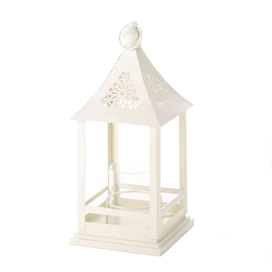  Gallery Of Light Belfort Glass/Metal Lantern White