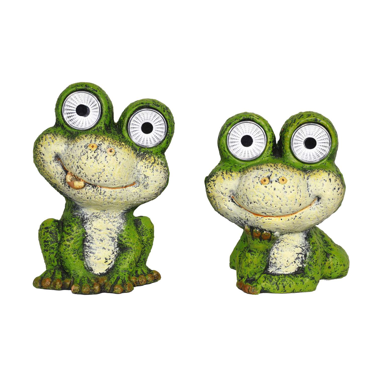  Alpine Ceramic Multi-color Frog Garden Statue