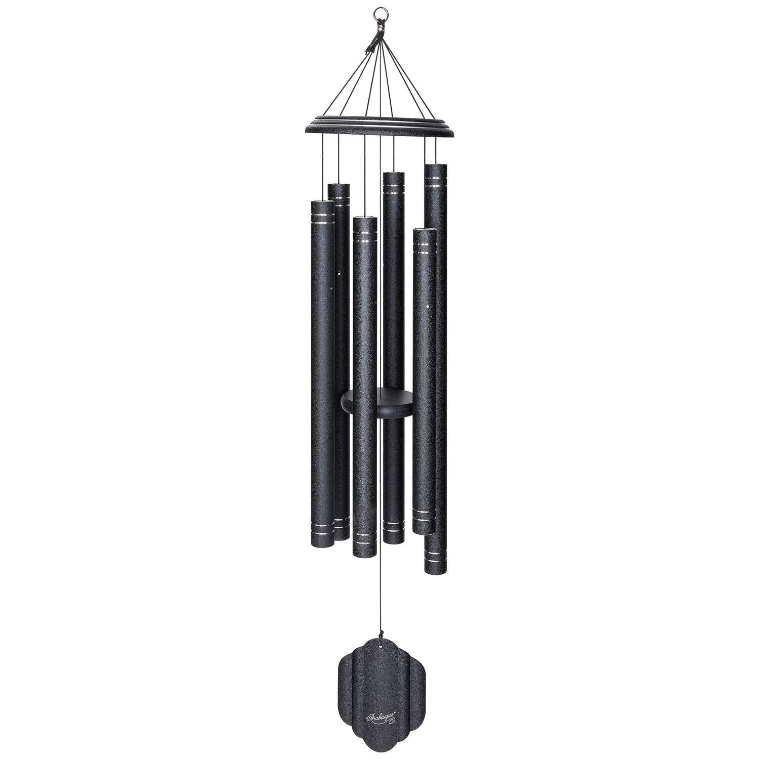  Wind River Arabesque Onyx Aluminum 57 In. Wind Chime