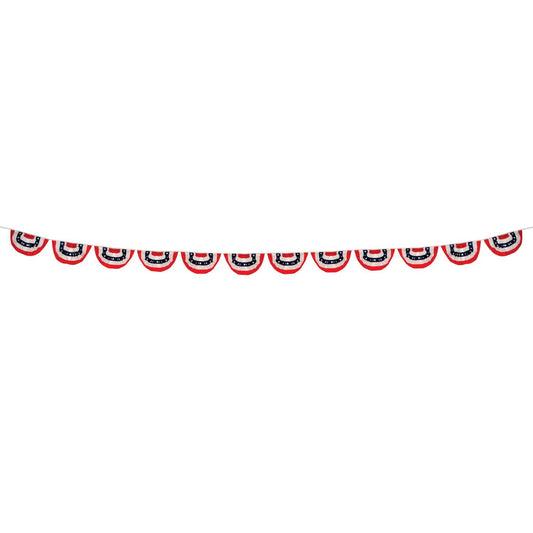  In The Breeze Patriotic Pleated Flag 9 In. H X 18 In. W