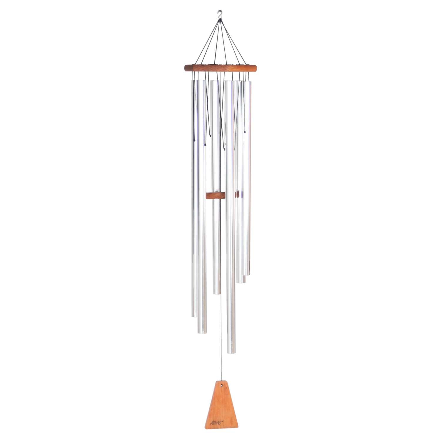 Arias Silver Aluminum/Wood 44 In. Wind Chime