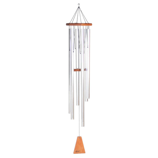  Arias Silver Aluminum/Wood 44 In. Wind Chime