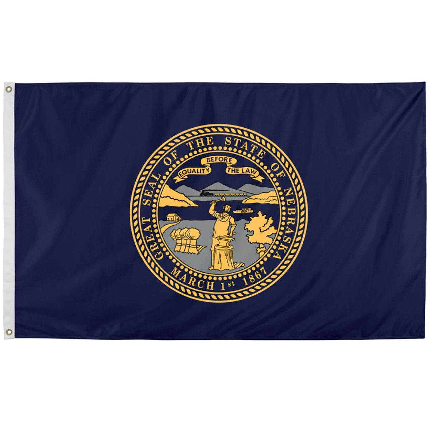  Valley Forge Nebraska State Flag 36 In. H X 60 In. W