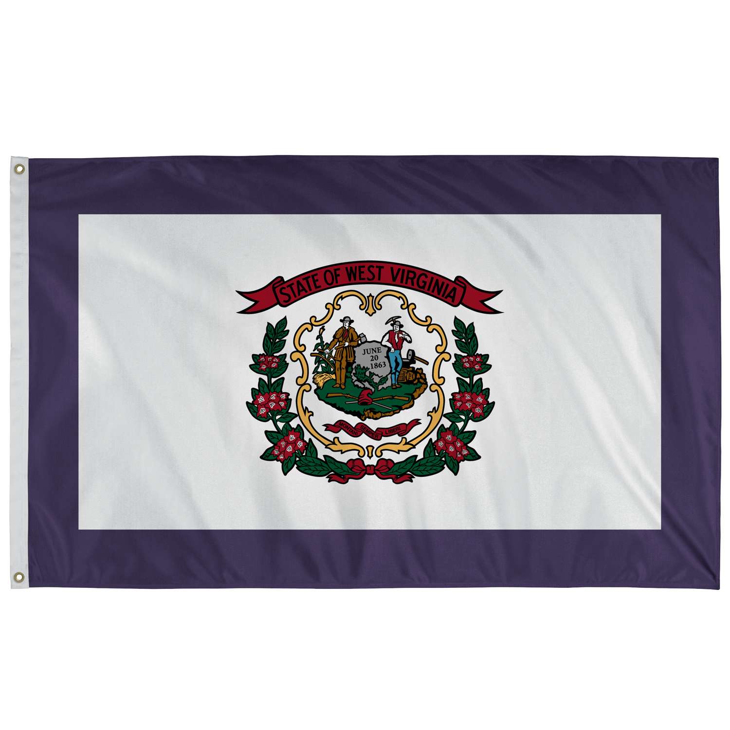  Valley Forge West Virginia State Flag 36 In. H X 60 In. W
