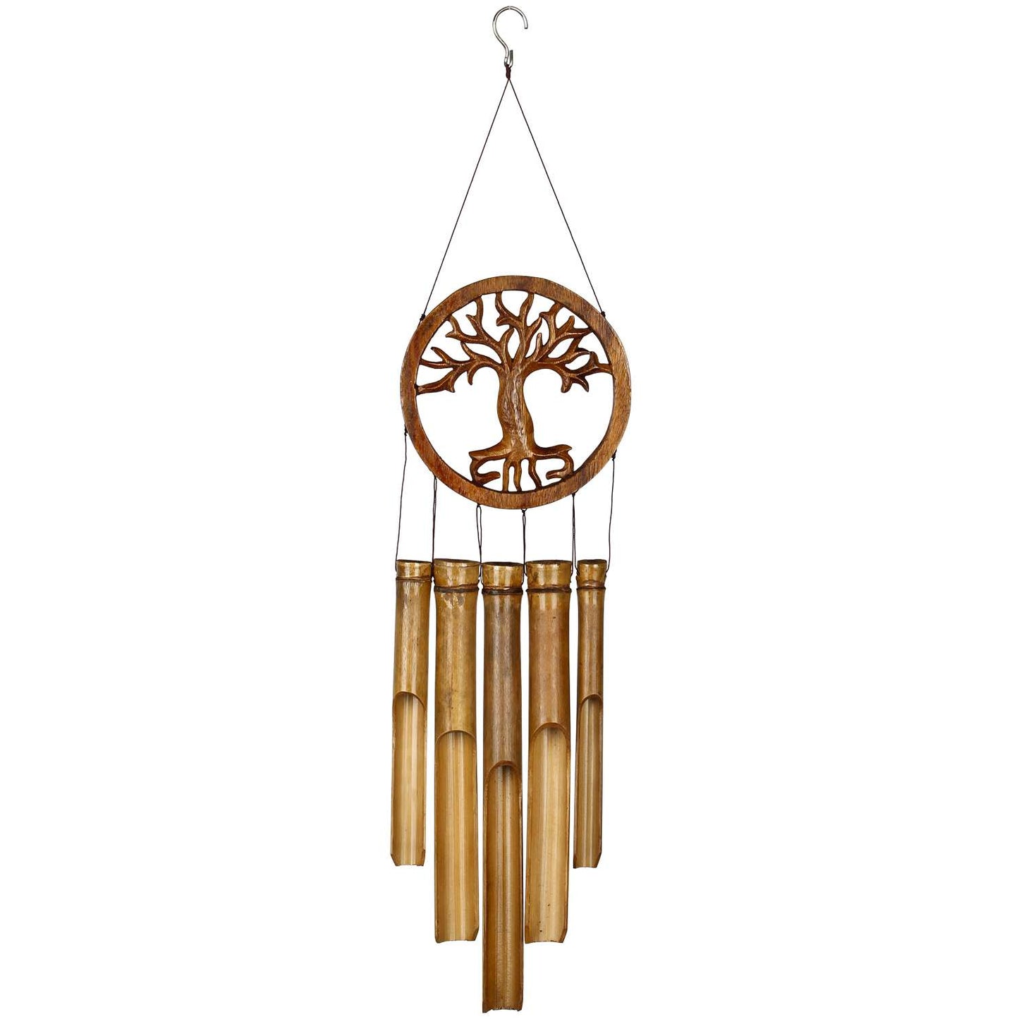  Woodstock Chimes Asli Arts Brown Bamboo 26 In. Tree Of Life Wind Chime