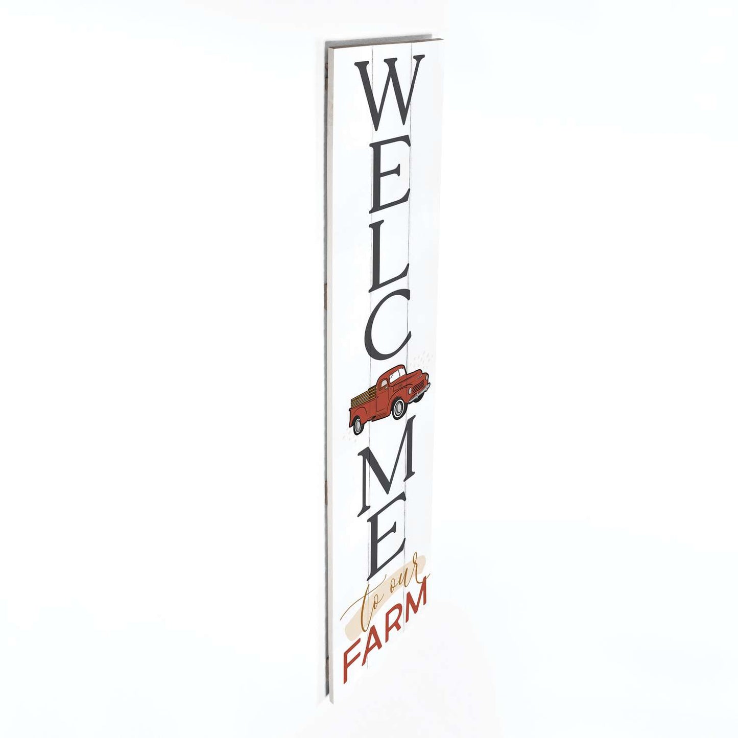  P. Graham Dunn Multicolored Wood 47 In. H Welcome To Our Farm Porch Sign