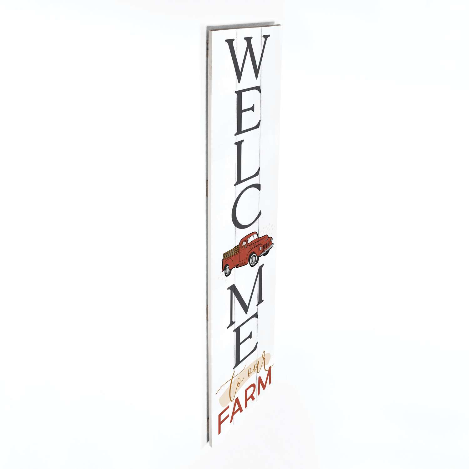  P. Graham Dunn Multicolored Wood 47 In. H Welcome To Our Farm Porch Sign