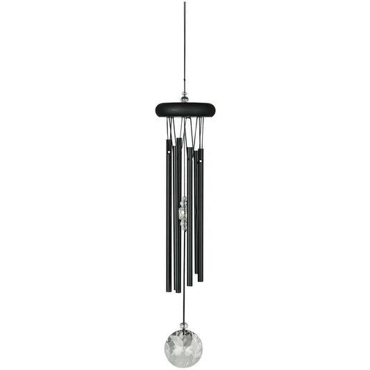  Woodstock Chimes Signature Collection Black Aluminum/Wood 16 In. Wind Chime