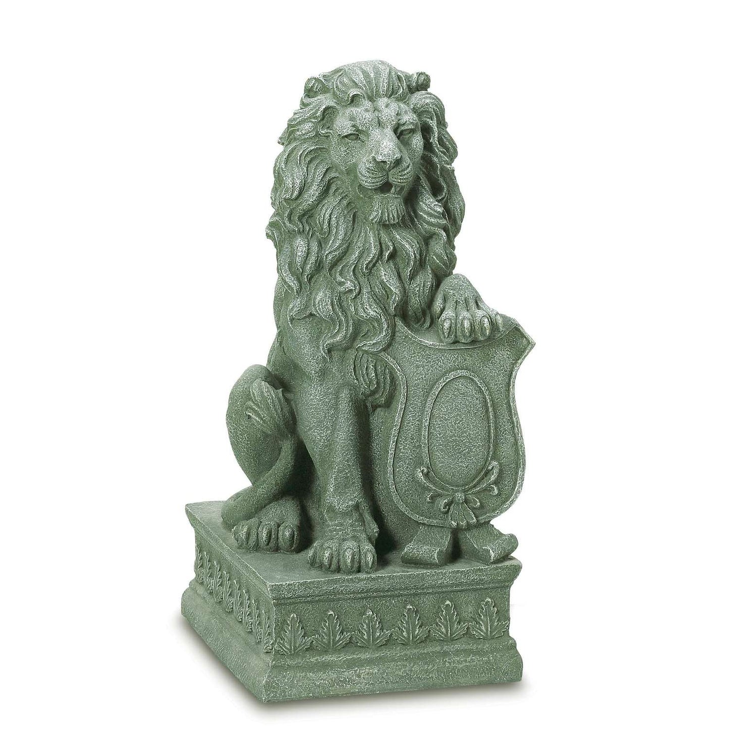  Summerfield Terrace Polyresin Gray 25 In. Regal Lion Statue