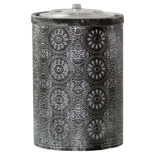  Patio Essentials AquaFlame Metal Silver 8.3 In. H Cascading Table Top Fountain