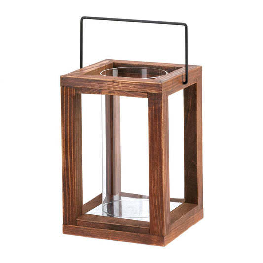  Gallery Of Light Rustic Garden Wood Lantern Brown