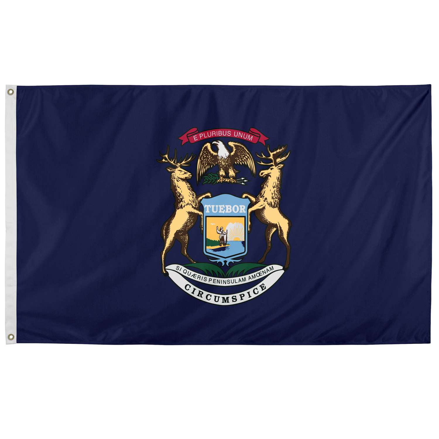  Valley Forge Michigan State Flag 36 In. H X 60 In. W