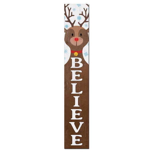  My Word! Multicolored Wood 46.5 In. H Believe Porch Sign