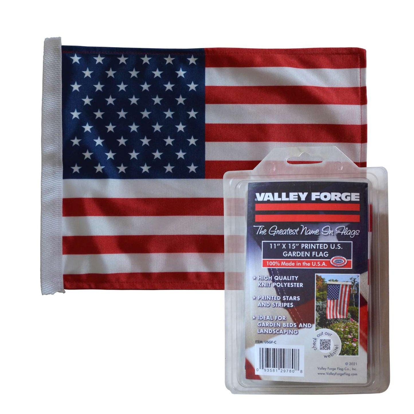  Valley Forge American Garden Flag 11 In. H X 15 In. W