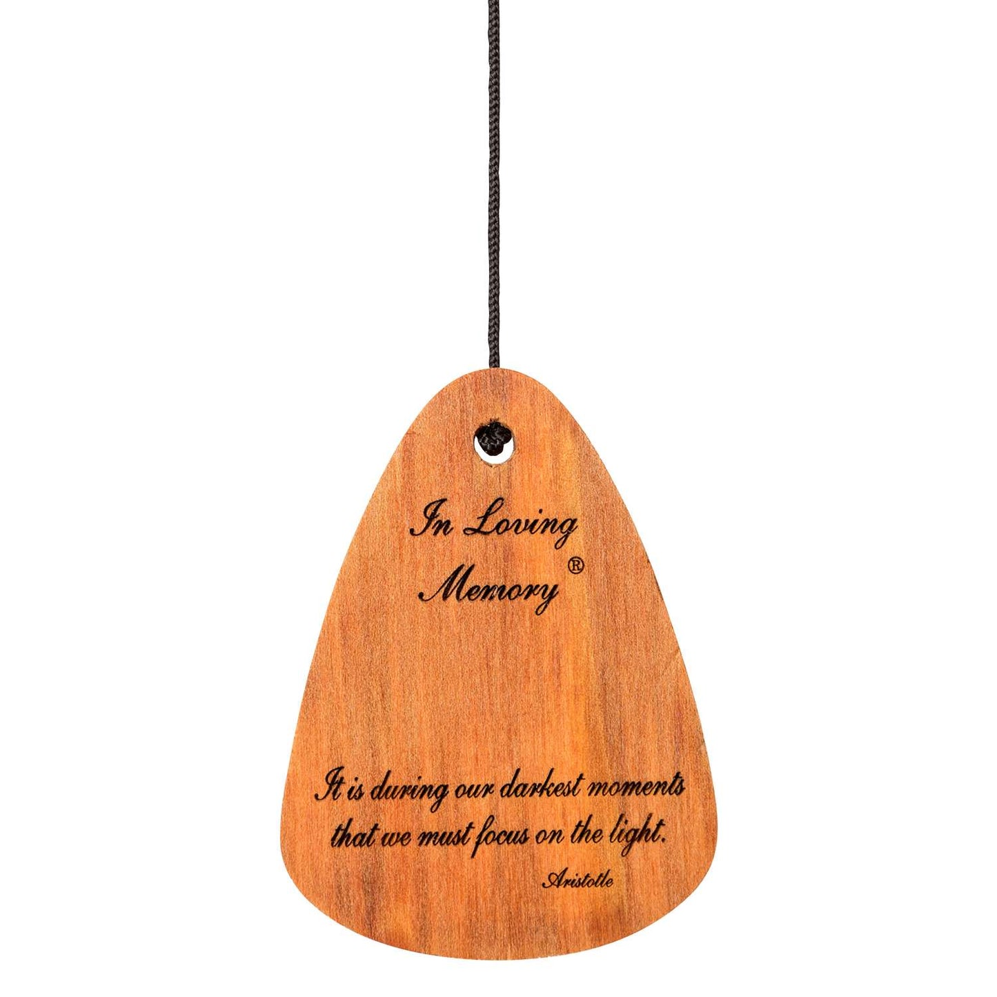  Wind River In Loving Memory Silver Aluminum/Wood 18 In. Wind Chime