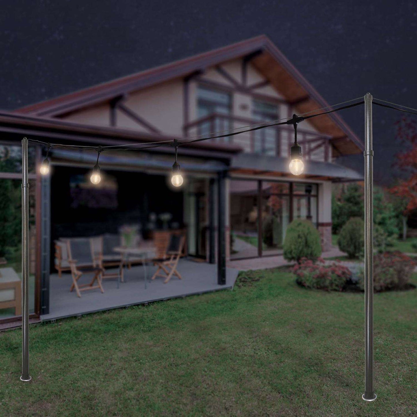  Belle Luci Holiday Bright Lights LED Patio Hardware String Light Hanging Kit 0 In. 0 Lights