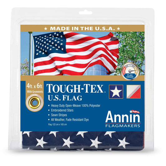  Annin Tough-Tex U.S Flag 4 Ft. W X 6 Ft. L