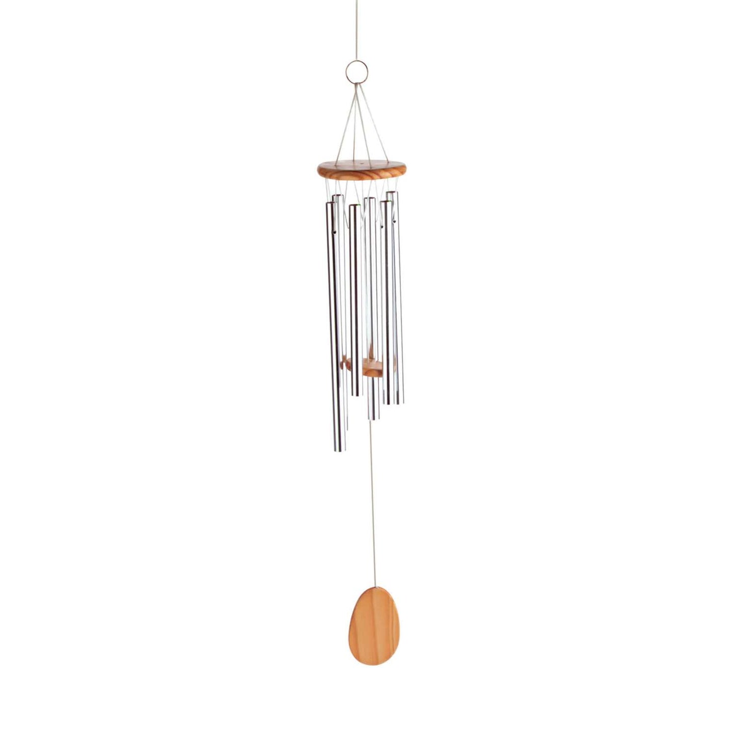  Summerfield Terrace Brown/Silver Aluminum/Wood 23.5 In. Enduring Beauty Wind Chime
