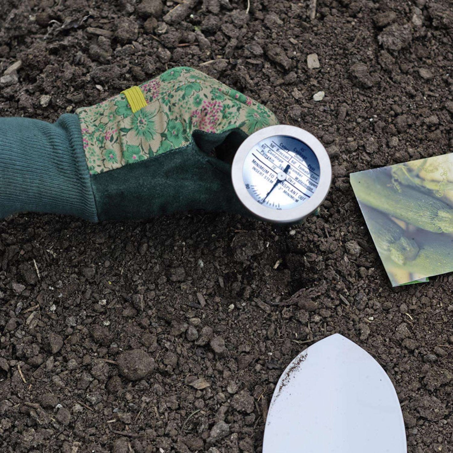  Luster Leaf Rapitest Soil Thermometer Stainless Steel Silver