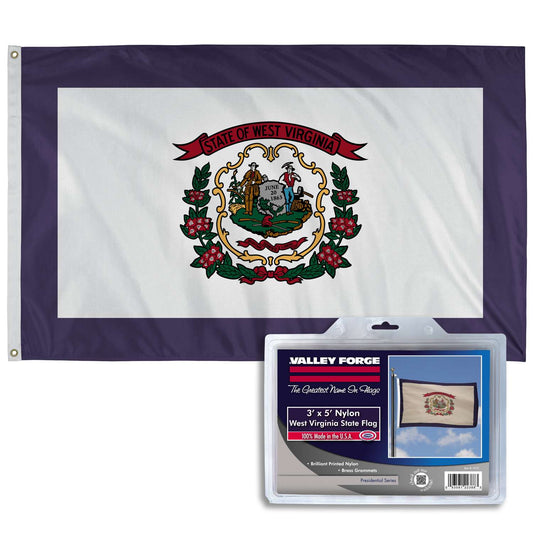  Valley Forge West Virginia State Flag 36 In. H X 60 In. W