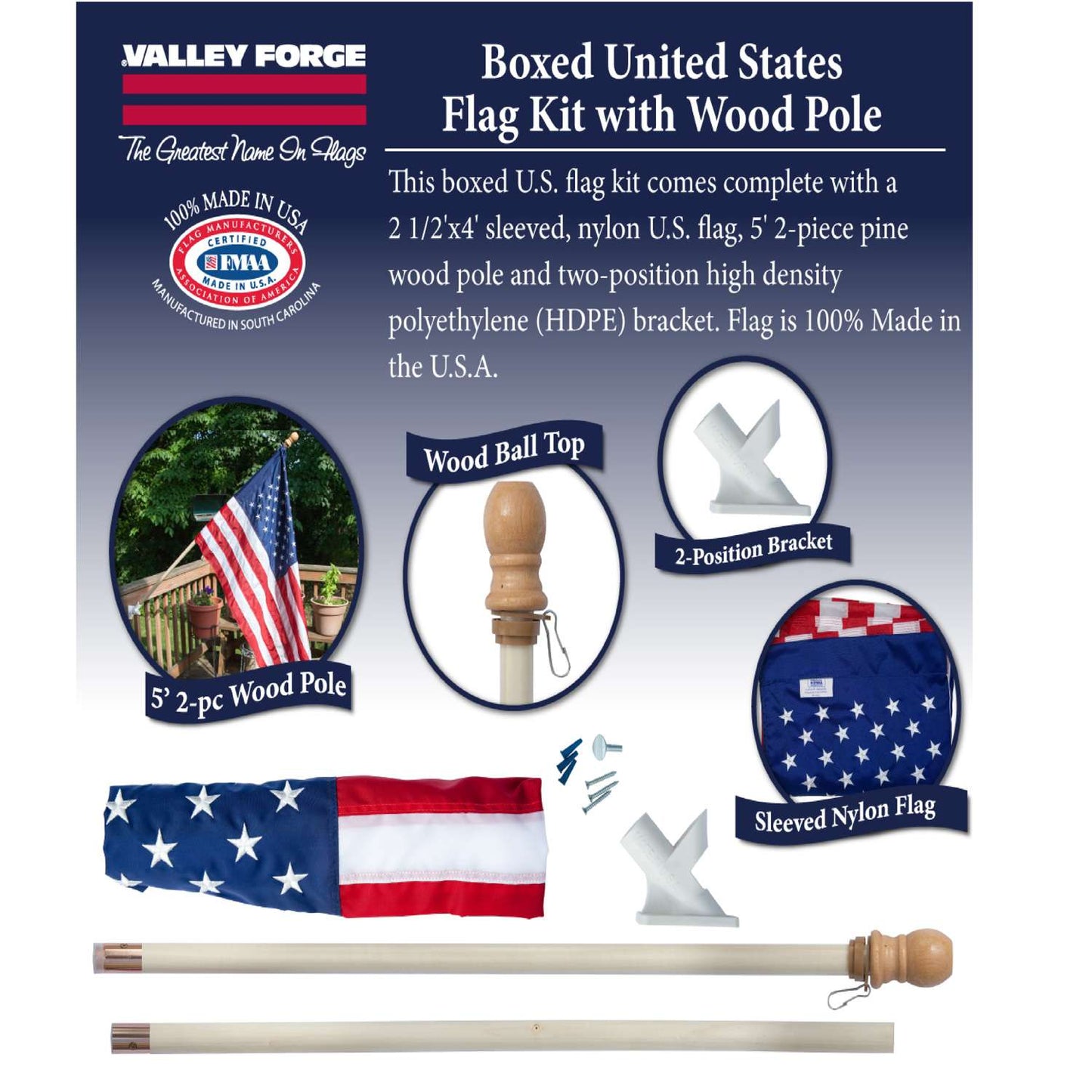  Valley Forge American Flag Kit