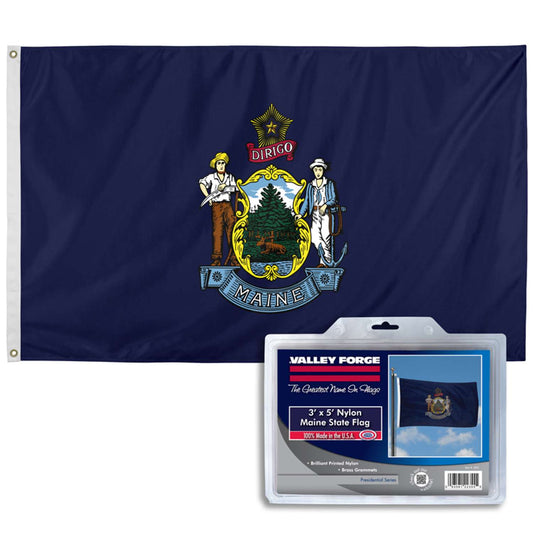  Valley Forge Maine State Flag 36 In. H X 60 In. W