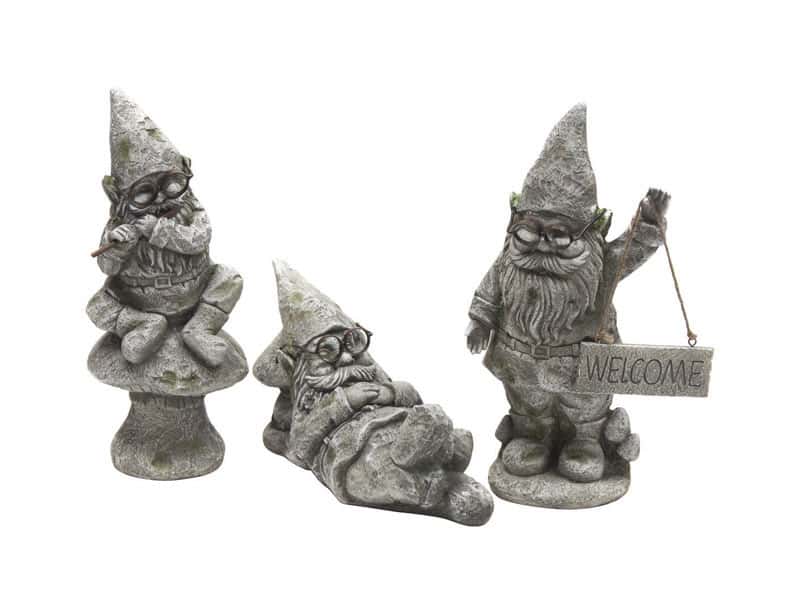  Infinity Polyresin Gray 16 In. Statue